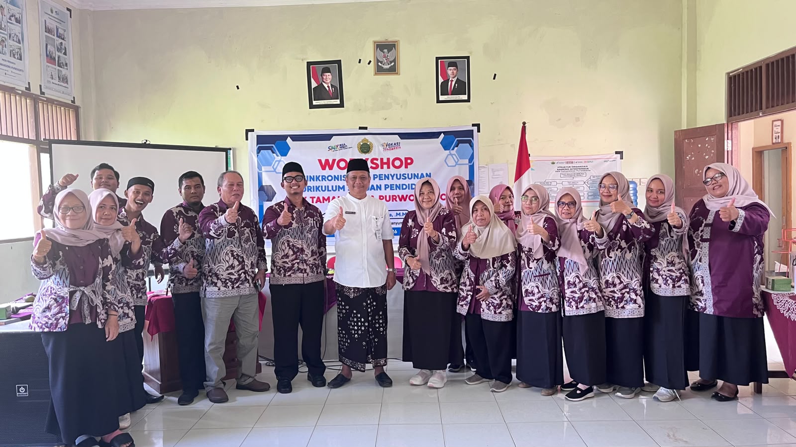 Sinkronisasi dan Penyusunan Kurikulum Satuan Pendidikan SMK Tamansiswa Purwokerto bersama Drs. H. Ahmad Nurul Huda, M.M (Pengawas SMK CABDIN X Kab. Banyumas)